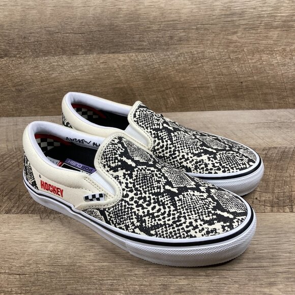Vans Shoes - VANS Slip On Hockey Skateboards Snake Print Shoes Sneaker Mens 8 Womens 9.5 NEW